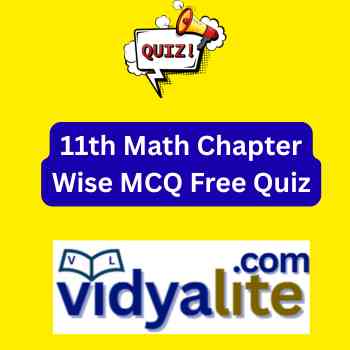 11th Math Chapter Wise MCQ Free Quiz