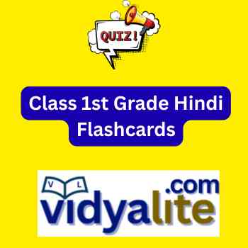 Class 1st Grade Hindi Flashcards
