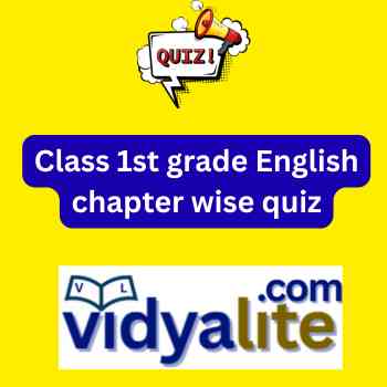 Class 1st grade English chapter wise quiz
