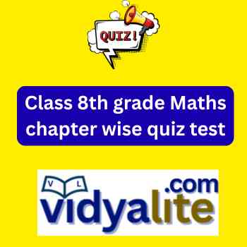 Class 8th grade Maths chapter wise quiz test