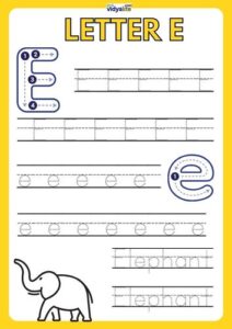 E-Capital-Letter-Worksheet