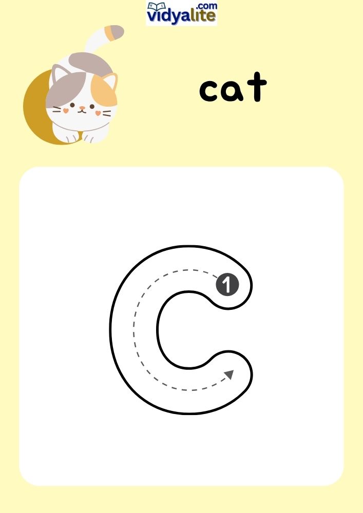 Free Small Letter "c" Worksheet PDF Download: Lowercase Alphabet ...