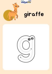 small letter g workshet