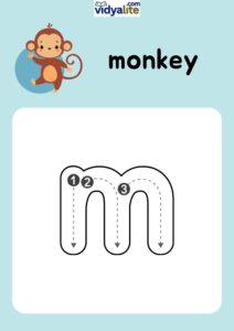 small letter m workshet