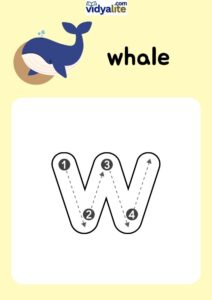 small letter w workshet