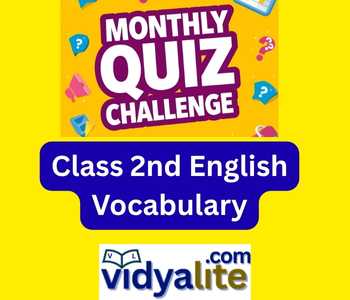 Class 2nd English Monthly Vocabulary Quiz Challenge